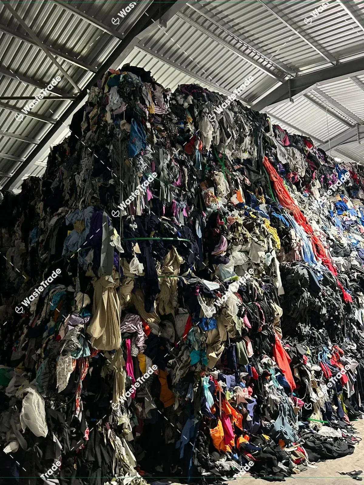 Textiles-Recycling Grades-Mixed textiles (recycling, sorted)-Sorting / Treatment-Baled