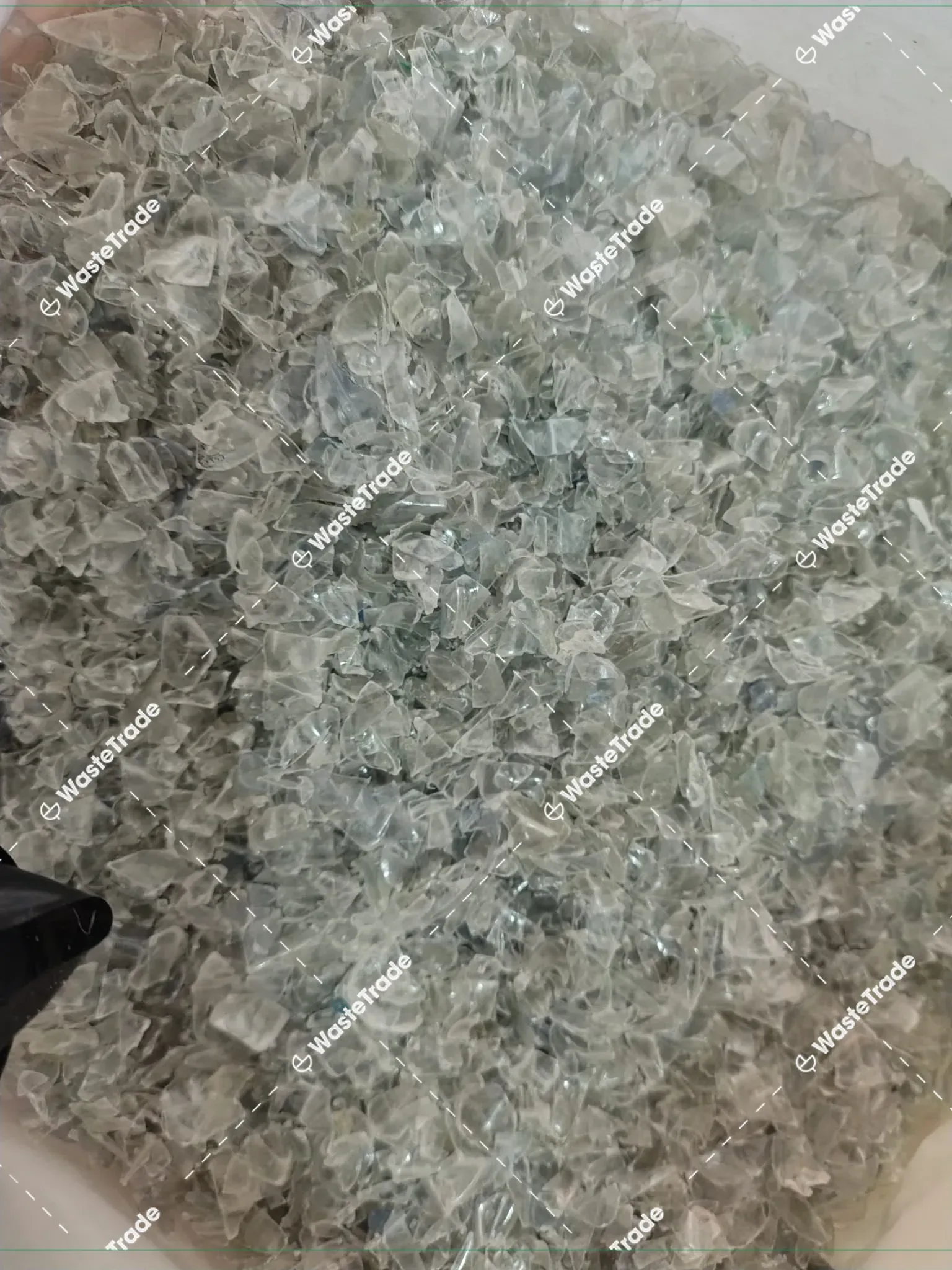 PET-Clear bottle flake — hot washed