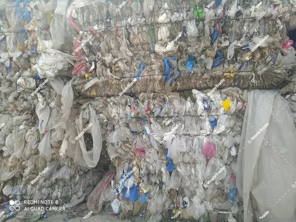 Plastic-LDPE/LLDPE-90/10 clear film-Construction & Demolition-Baled