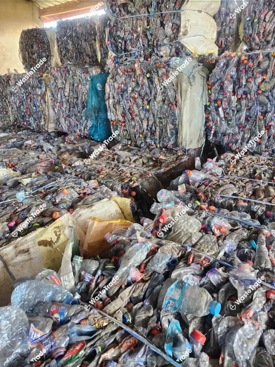 PET-PET bottles — food-grade sorted bales